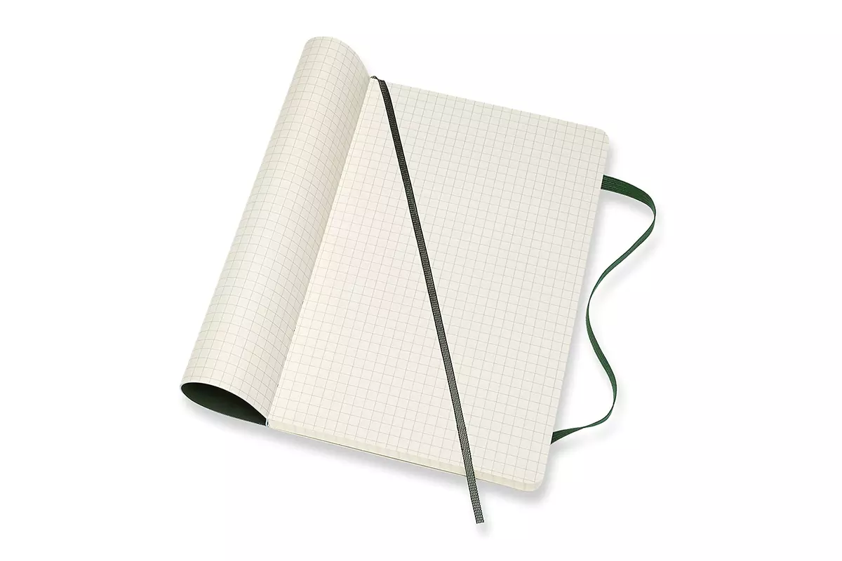 Een Moleskine Squared Soft Cover Notebook Large Myrtle Green koop je bij Moleskine.nl